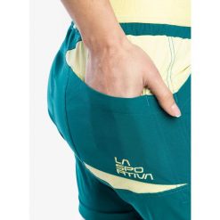 Spodenki wspinaczkowe damskie La Sportiva Mantra Short. Zielone szorty damskie La Sportiva, bez wzorów. Za 319.99 zł.