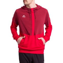 Hoodie Erima Squad. Czerwone bluzy sportowe męskie Erima, m, bez wzorów, z kapturem, na fitness i siłownię. W wyprzedaży za 121.50 zł.