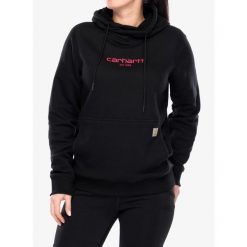Bluza z kapturem damska Carhartt Force Lightweight Sweatshirt. Czarne bluzy damskie Carhartt, m, bez wzorów, casualowe, bez ramiączek, z kapturem. Za 287.99 zł.