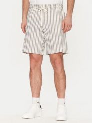 Jack & Jones Szorty materiałowe Jaide 12275412 Beżowy Relaxed Fit. Brązowe szorty męskie Jack & Jones, bez wzorów, z bawełny. Za 99.99 zł.