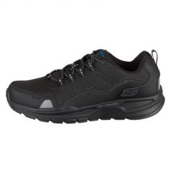 Buty do chodzenia męskie Skechers Escape Plan 20. Czarne buty sportowe męskie Skechers, bez wzorów, z gumy, bez zapięcia, trekkingowe. Za 376.00 zł.