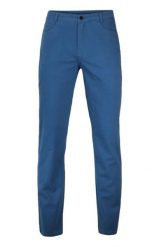Casualowe Spodnie Męskie, Bawełniane, Chinos, Zwężane Nogawki - Niebieskie, Indygo. Niebieskie eleganckie spodnie męskie Ezreal, bez wzorów, z bawełny. Za 169.00 zł.