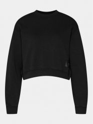 Replay Bluza W3104B.000.23650P Czarny Regular Fit. Czarne bluzy damskie Replay, m, bez wzorów, z bawełny, bez ramiączek, bez kaptura. Za 199.99 zł.