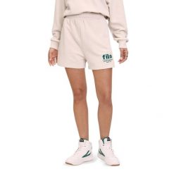 Spodenki damskie FILA Linyi. Brązowe szorty damskie Fila, bez wzorów. Za 119.99 zł.