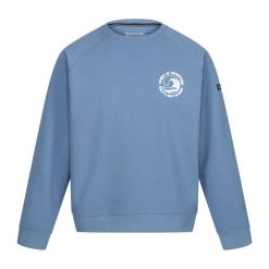 Bluza Męska Z Motywem Fali Dekolt W Szpic Nithsdale. Niebieskie bluzy męskie Regatta, m, bez wzorów, sportowe, bez ramiączek, bez kaptura. Za 73.99 zł.