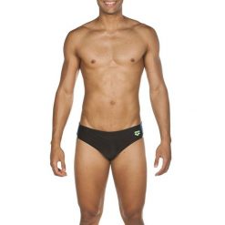 Kąpielówki slipy męskie na basen Arena Ren Brief. Czarne kąpielówki męskie ARENA, l, bez wzorów. Za 49.99 zł.