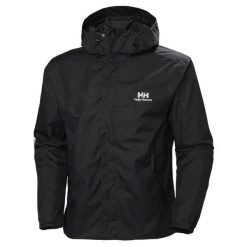 Wodoodporna kurtka Helly Hansen Yu Ervik. Czarne kurtki męskie Helly Hansen, na lato, xs, bez wzorów, z poliesteru, bez kaptura. Za 425.90 zł.