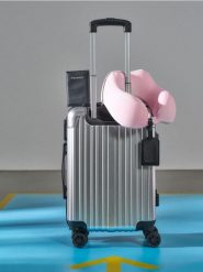 Walizka podróżna - srebrny. Szare walizki damskie Sinsay, bez wzorów. Za 129.99 zł.