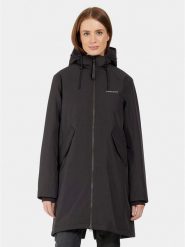 Didriksons Parka Fia 505372 Czarny Relaxed Fit. Czarne parki damskie Didriksons, bez wzorów, z syntetyku, bez kaptura. Za 619.99 zł.