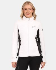 Damska ciepła bluza Kilpi SKATHI-W. Białe bluzy damskie Kilpi, bez wzorów, z materiału, bez ramiączek, bez kaptura. Za 229.99 zł.