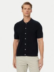 Bugatti Koszula 7100-15536E Granatowy Regular Fit. Niebieskie koszule męskie Bugatti, m, bez wzorów, z bawełny, bez kołnierzyka, bez ramiączek. Za 469.99 zł.