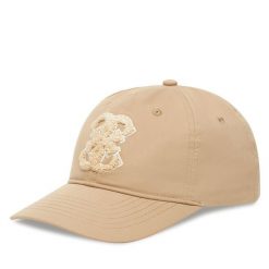 Czapka z daszkiem Guess. Brązowe czapki damskie Guess, z aplikacjami. Za 129.99 zł.