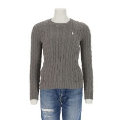 Second life - Bluza damska Crewneck szara - Jak nowy. Szare bluzy damskie Ralph Lauren, bez wzorów, sportowe, bez ramiączek, bez kaptura. Za 255.56 zł.