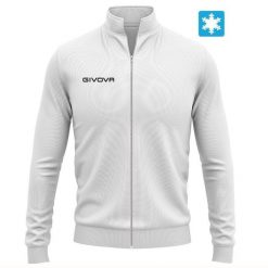 Biała bluza unisex Givova Freetime. Czarne bluzy damskie Givova, na lato, bez wzorów, sportowe, bez ramiączek, bez kaptura. Za 181.99 zł.
