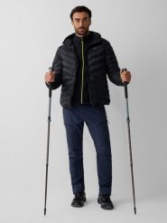 4F Kurtka trekkingowa z wypełnieniem Primaloft Thermoplume męska - czarna XL. Czarne kurtki męskie 4F, m, bez wzorów, klasyczne, bez kaptura. Za 399.99 zł.