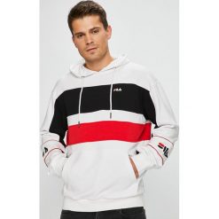 Fila - Bluza. Czarne bluzy męskie Fila, m, z aplikacjami, z bawełny, bez ramiączek, z kapturem. W wyprzedaży za 239.90 zł.