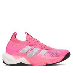 Buty na siłownię adidas. Czerwone obuwie sportowe damskie Adidas, bez wzorów, bez zapięcia, na fitness i siłownię. Za 569.99 zł.