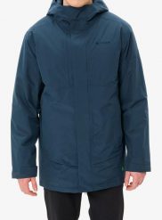 Kurtka ocieplana męska Vaude Rosemoor Padded Parka. Niebieskie kurtki męskie Vaude, na zimę, l, bez wzorów, bez kołnierzyka, bez kaptura. Za 732.59 zł.