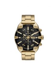 Diesel Zegarek Spiked DZ4678 Złoty. Żółte, analogowe zegarki męskie Diesel, bez wzorów, złote. Za 1,289.00 zł.