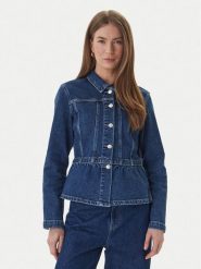 ONLY Kurtka jeansowa Remi 15363587 Granatowy Slim Fit. Niebieskie kurtki damskie ONLY, m, bez wzorów, z bawełny, bez kaptura. Za 229.99 zł.