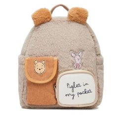 Plecak Winnie The Pooh. Brązowe plecaki męskie Winnie The Pooh, bez wzorów, sportowe. Za 89.99 zł.