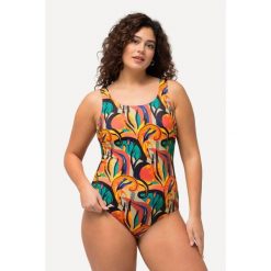 Damskie Strój kąpielowy dżungla bez miękkich miseczek okrągły dekolt. Brązowe stroje kąpielowe damskie Ulla Popken, plus size, bez wzorów, z elastanu. Za 199.99 zł.