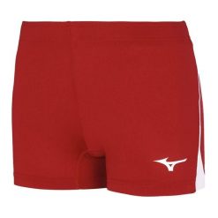 Spodenki Do Siatkówki HighKyu Dla Kobiet. Czerwone szorty damskie Mizuno, bez wzorów, sportowe. Za 89.99 zł.