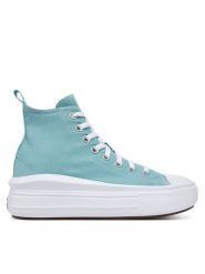Converse Trampki Chuck Taylor All Star Move Platform A10703C Zielony. Zielone trampki i tenisówki damskie Converse, bez wzorów, z materiału, bez zapięcia. Za 199.99 zł.