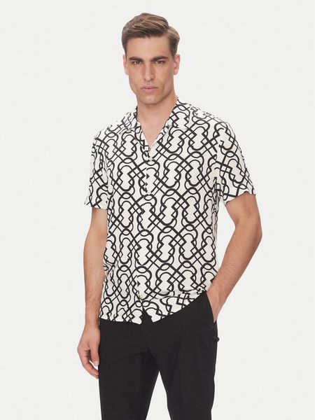 Baldessarini Koszula B3 76002.3720 Biały Regular Fit. Białe koszule męskie Baldessarini, m, bez wzorów, z wiskozy, bez kołnierzyka, bez ramiączek. Za 379.99 zł.