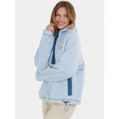 Bluza Damska Fundango Juniper Pile. Niebieskie bluzy damskie FUNDANGO, bez wzorów, z polaru, retro, bez ramiączek. Za 319.90 zł.