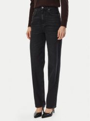 Marella Jeansy 2623186044 Czarny Mom Fit. Czarne jeansy damskie Marella, bez wzorów, z bawełny. Za 824.99 zł.