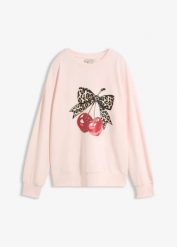 Szeroka bluza z czystej bawełny organicznej. Czarne bluzy damskie bonprix, bez wzorów, z bawełny, bez ramiączek, bez kaptura. Za 109.99 zł.