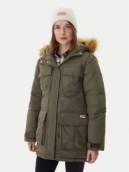 Hunter Parka Glyder HARW0014252 Zielony Regular Fit. Zielone parki damskie Hunter, xs, bez wzorów, z syntetyku, bez kaptura. Za 959.99 zł.