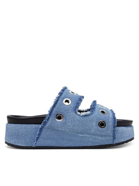 Inuikii Klapki Jeans Studos 70103-150 506 Granatowy. Niebieskie klapki damskie Inuikii, bez wzorów, z jeansu, bez obcasa, bez zapięcia. Za 1,189.00 zł.