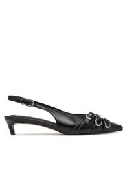 Tommy Jeans Czółenka Tjw Sling Back Kitten Heels EN0EN03171 Czarny. Czarne czółenka damskie Tommy Jeans, bez wzorów, z jeansu, bez obcasa, bez zapięcia. Za 529.99 zł.