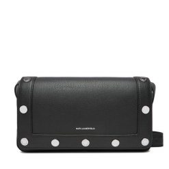 Torebka KARL LAGERFELD. Czarne listonoszki damskie KARL LAGERFELD, bez wzorów, bez dodatków. Za 879.99 zł.