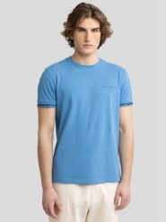 Koszulka męska bawełniana z logo BIG STAR niebieska Wlader 402. Niebieskie t-shirty męskie BIG STAR, l, bez wzorów, z bawełny, bez kołnierzyka, bez ramiączek. W wyprzedaży za 79.99 zł.