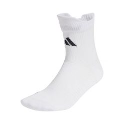 Skarpety z wzmocnieniem adidas RunX. Białe skarpety męskie Adidas, w ażurowe wzory, z materiału. Za 58.99 zł.