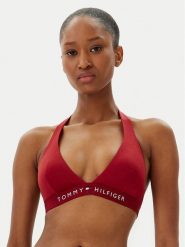Tommy Hilfiger Góra od bikini UW0UW05813 Czerwony. Czerwone bikini Tommy Hilfiger, bez wzorów, z syntetyku. Za 119.99 zł.