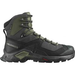 Buty trekkingowe męskie Quest Element GTX. Czarne trekkingi męskie Salomon, z gore-texu, bez zapięcia. Za 849.99 zł.