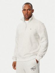 Tommy Jeans Bluza DM0DM20339 Szary jasny Regular Fit. Szare bluzy męskie Tommy Jeans, l, bez wzorów, z bawełny, bez ramiączek, bez kaptura. Za 369.99 zł.
