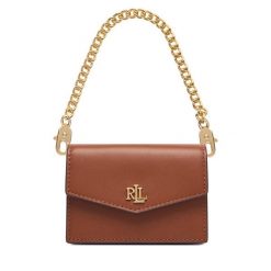 Torebka LAUREN RALPH LAUREN. Brązowe torebki do ręki damskie Lauren Ralph Lauren, bez wzorów, bez dodatków. Za 579.99 zł.