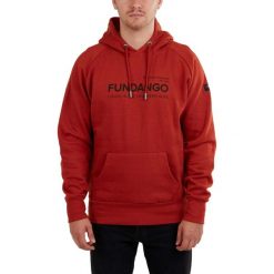 Bluza męska Fundango Dixon z kapturem. Brązowe bluzy męskie FUNDANGO, m, bez wzorów, casualowe, bez ramiączek, z kapturem. Za 199.90 zł.