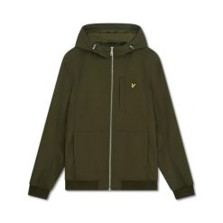 Kurtka Lyle & Scott Softshell. Zielone kurtki męskie LYLE AND SCOTT, m, bez wzorów, z polaru, eleganckie. Za 532.85 zł.