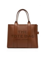Marc Jacobs Torebka The Leather Large Tote Bag H020L01FA21 Brązowy. Brązowe shopperki damskie Marc Jacobs, bez wzorów, ze skóry, bez dodatków. Za 2,499.00 zł.