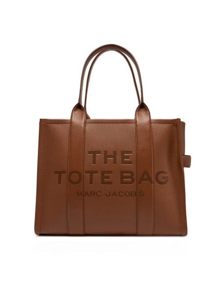Marc Jacobs Torebka The Leather Large Tote Bag H020L01FA21 Brązowy. Brązowe shopperki damskie Marc Jacobs, bez wzorów, ze skóry, bez dodatków. Za 2,499.00 zł.