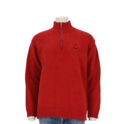 Second life - Sweter damski czerwony - Jak nowy. Czerwone swetry nierozpinane damskie Ralph Lauren, l, bez wzorów, z dresówki, eleganckie, bez kołnierzyka, bez ramiączek. Za 127.76 zł.