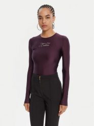 Versace Jeans Couture Body 79HAM2A1 N0008 Fioletowy Slim Fit. Fioletowe body Versace Jeans Couture, bez wzorów, z jeansu. Za 589.99 zł.