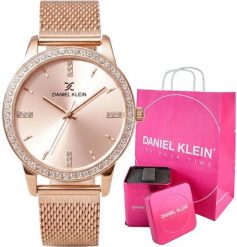 Zegarek damski Daniel Klein CORINA 13696-5 rose gold. Czerwone zegarki damskie Daniel Klein. Za 199.99 zł.