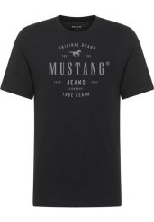 Męski T-Shirt Mustang Style Alex Black 1018004 4142. Czarne t-shirty męskie Mustang, m, bez wzorów, bez kołnierzyka, bez ramiączek. Za 79.99 zł.